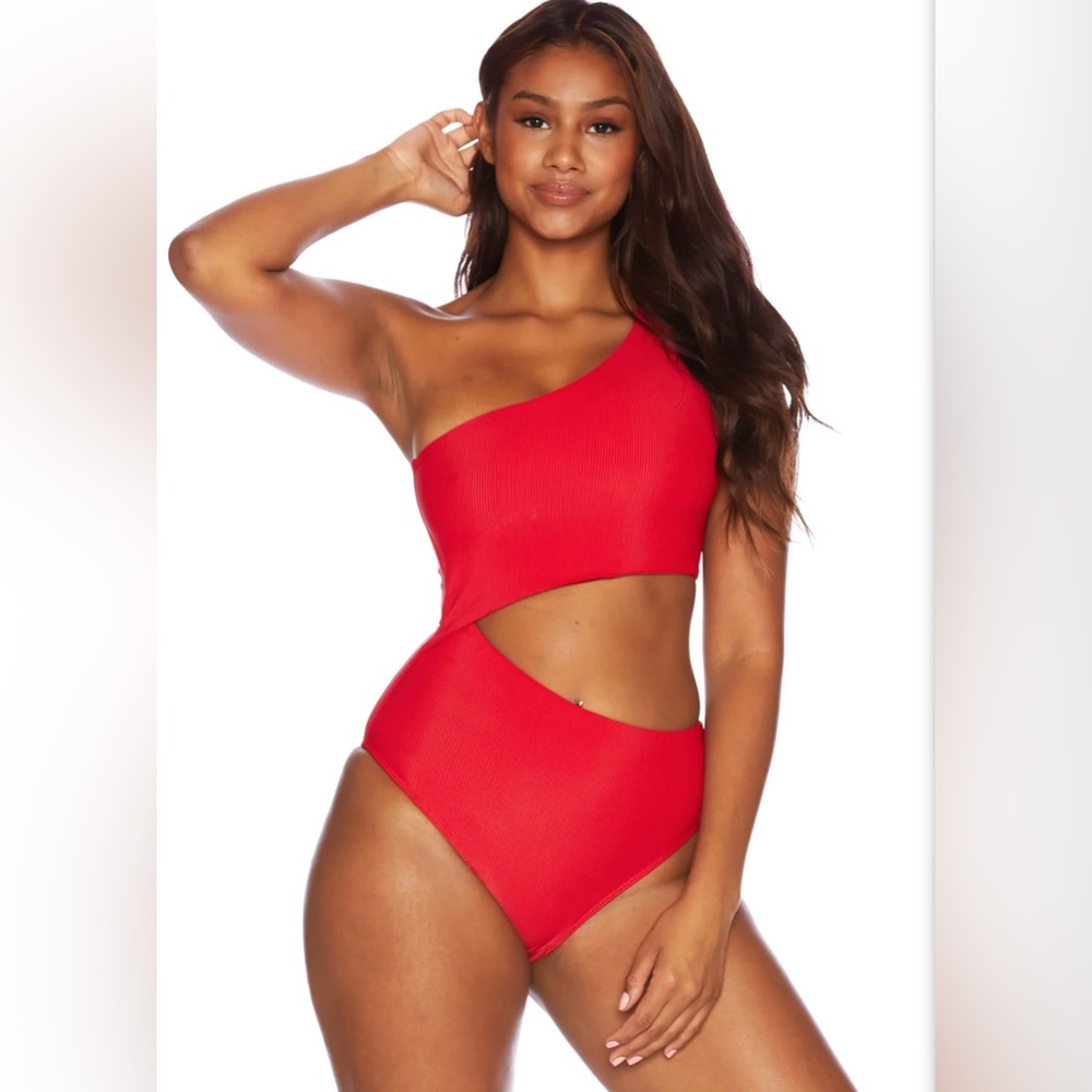 Celine One Piece Red | Red One Piece Swimsuit | Beach Riot